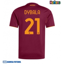 Camisa de Futebol AS Roma Paulo Dybala #21 Equipamento Principal 2025-26 Manga Curta